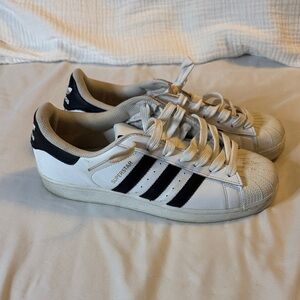 Adidas Superstar White with Black Stripes